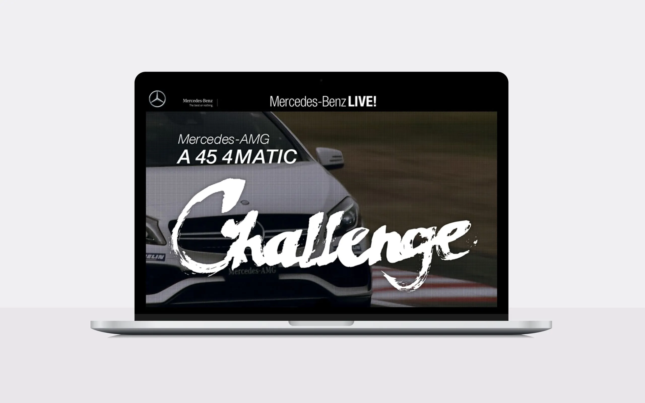 メルセデスベンツ「Mercedes-AMG A45 4MATIC Challenge」サイト